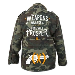 Weapons Will Form Camo Field Jacket Coat XL